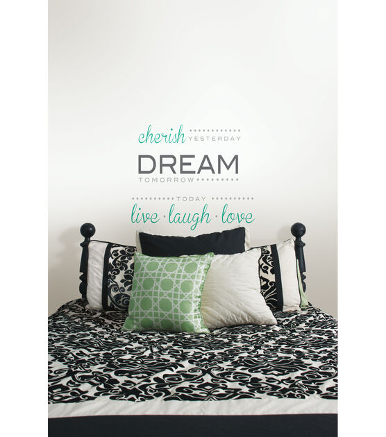 Wall Pops WPQ0746 Cherish Varies Dream Live Wall Decal Wall Pops WPQ0746 Cherish Varies Dream Live Wall Decal